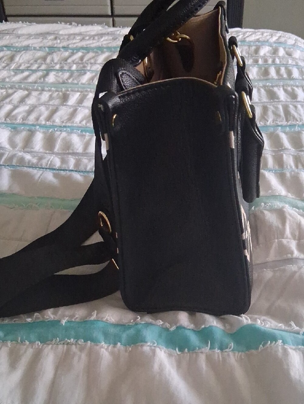 Source Unknown Black Monogram Crossbody - Picture 2 of 13